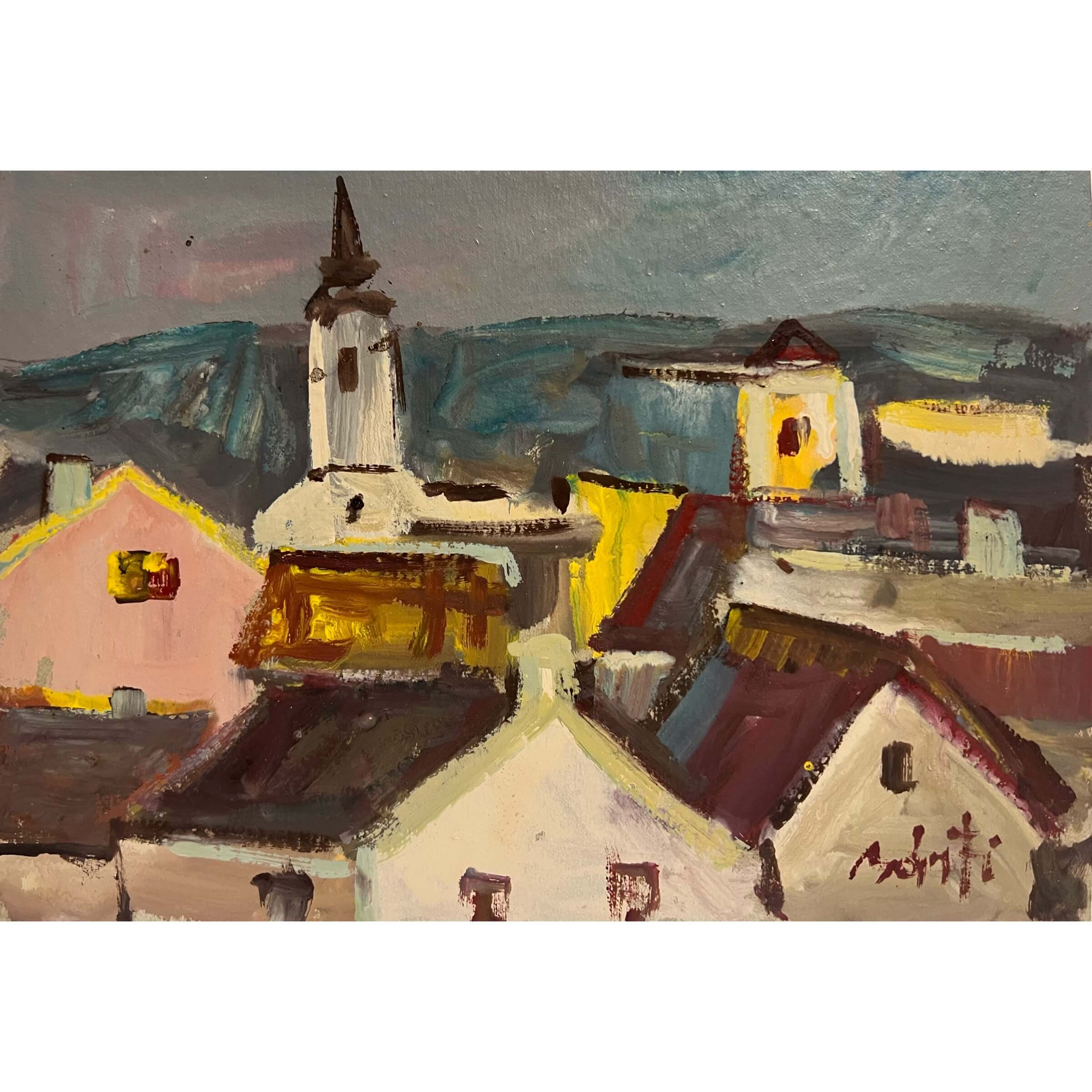 Bánfi József (1936- ) Szentendrei háztetők