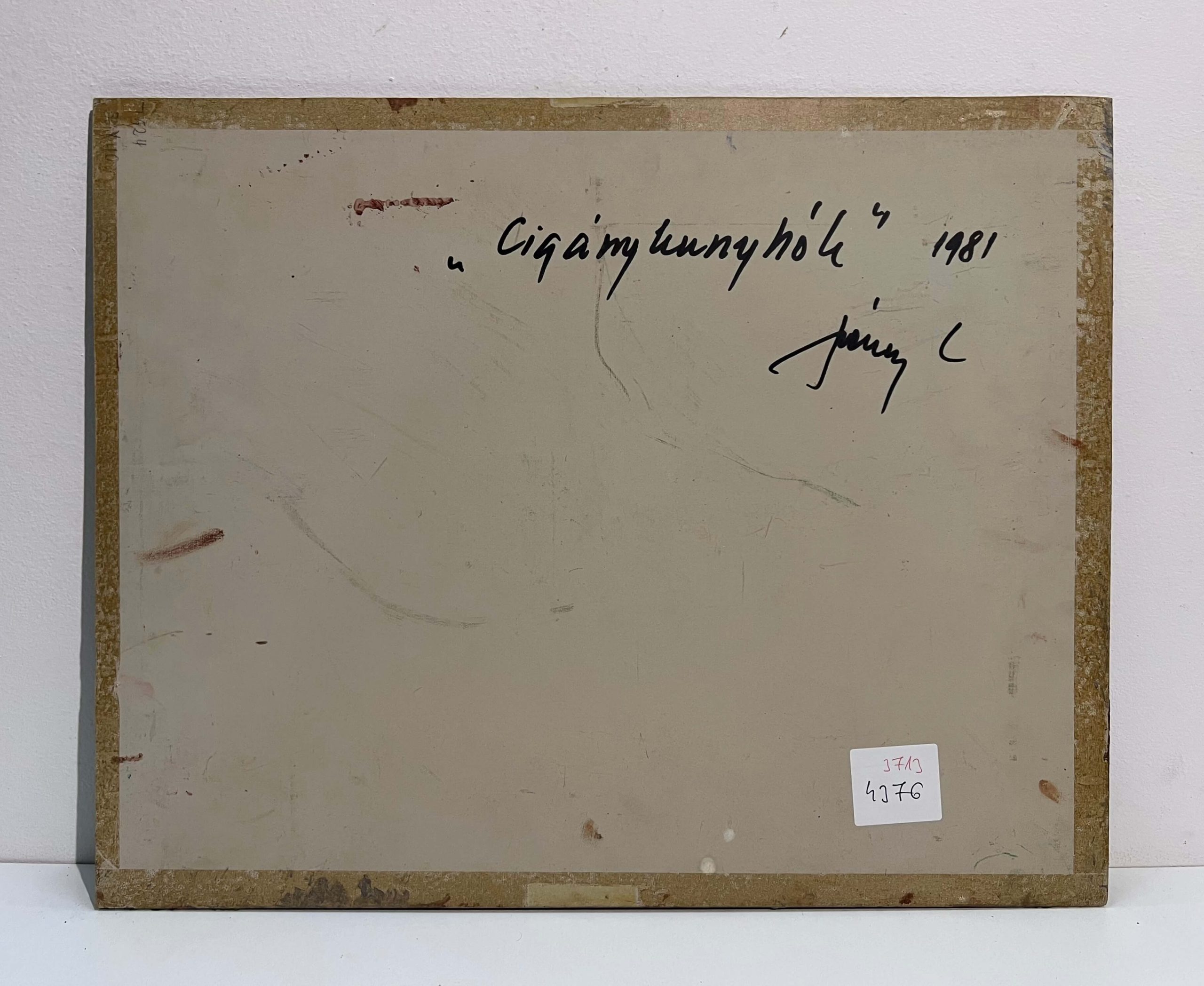 Székely Endre (1917-2014) Cigánykunyhók, 1981 - Image 3