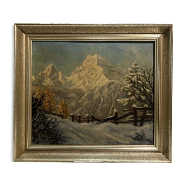 Strobl jelzéssel - Havas táj, 1948 (Berchtesgaden)