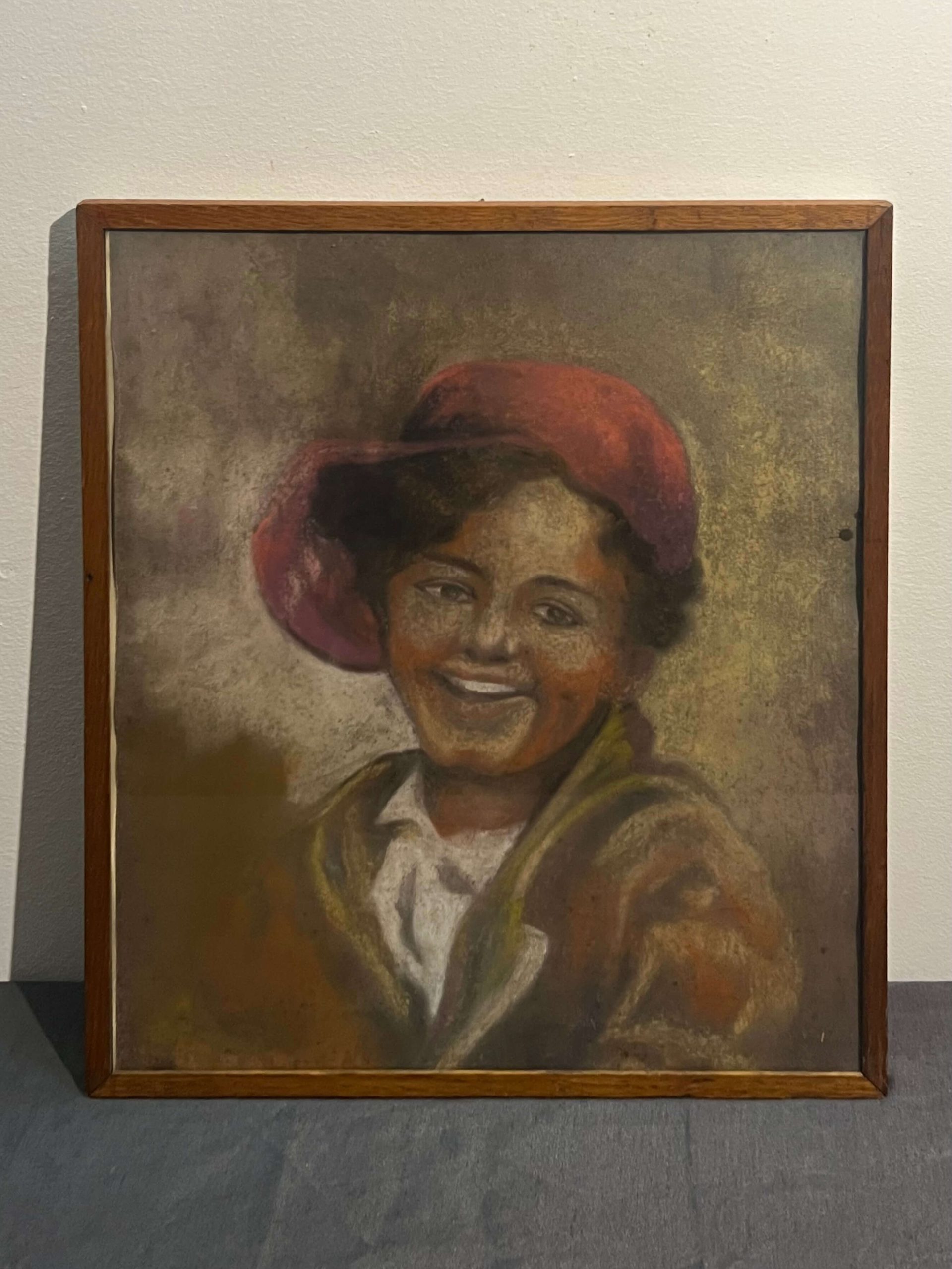 Lila sapkás lány - Ismeretlen művész - Image 2