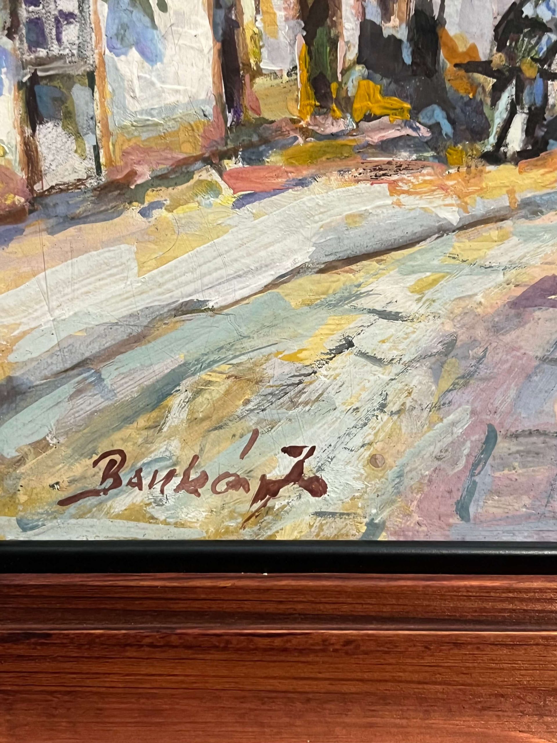 Baukó János (1936- ) Tabán Árok utca, 1970 - Image 3