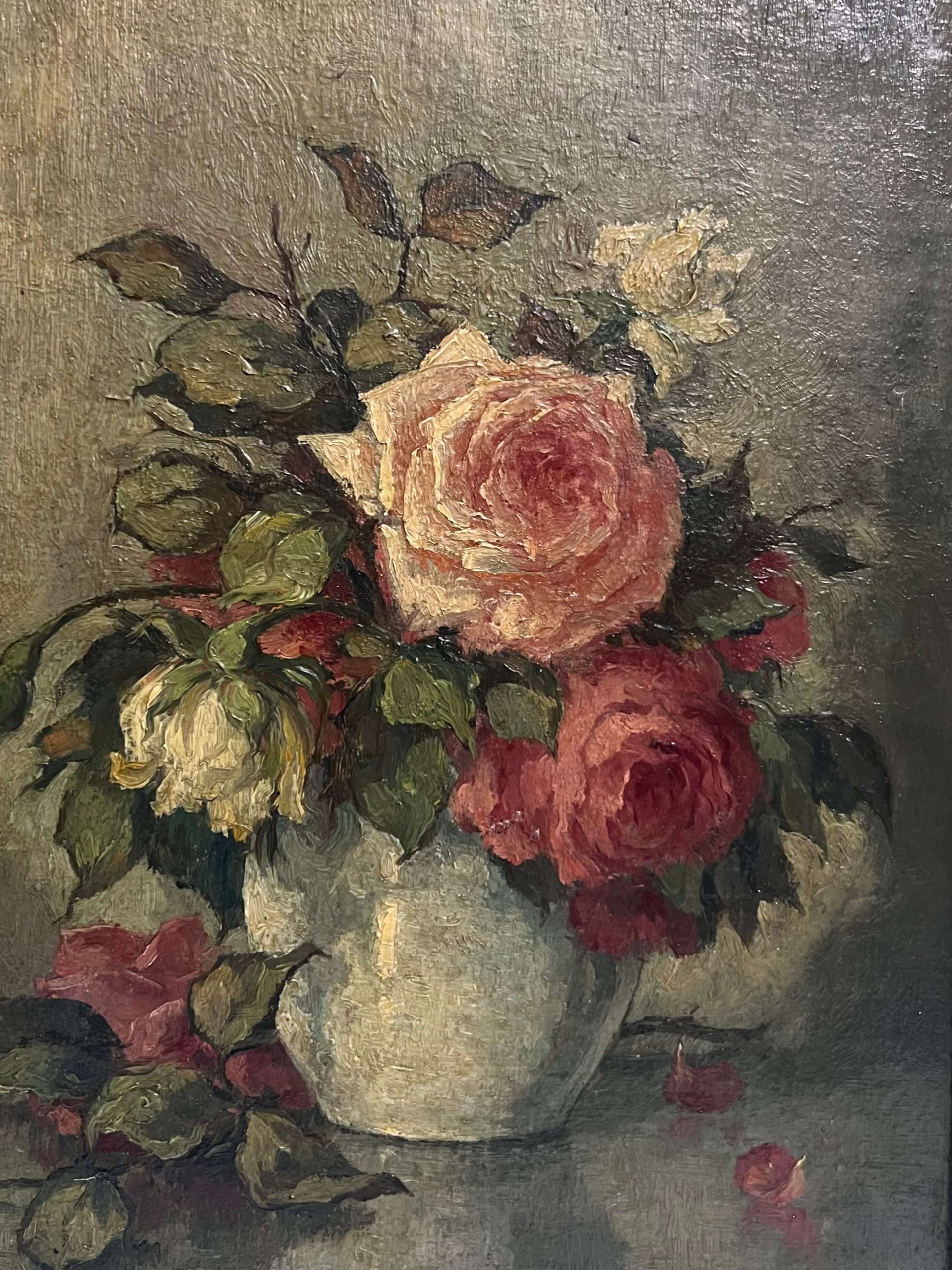 Hervadó rózsák, 1930 - Beazonosításra váró művész - Image 3