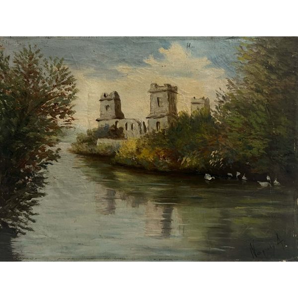 Neogrády Antal (1861-1942) Tóparti várrom