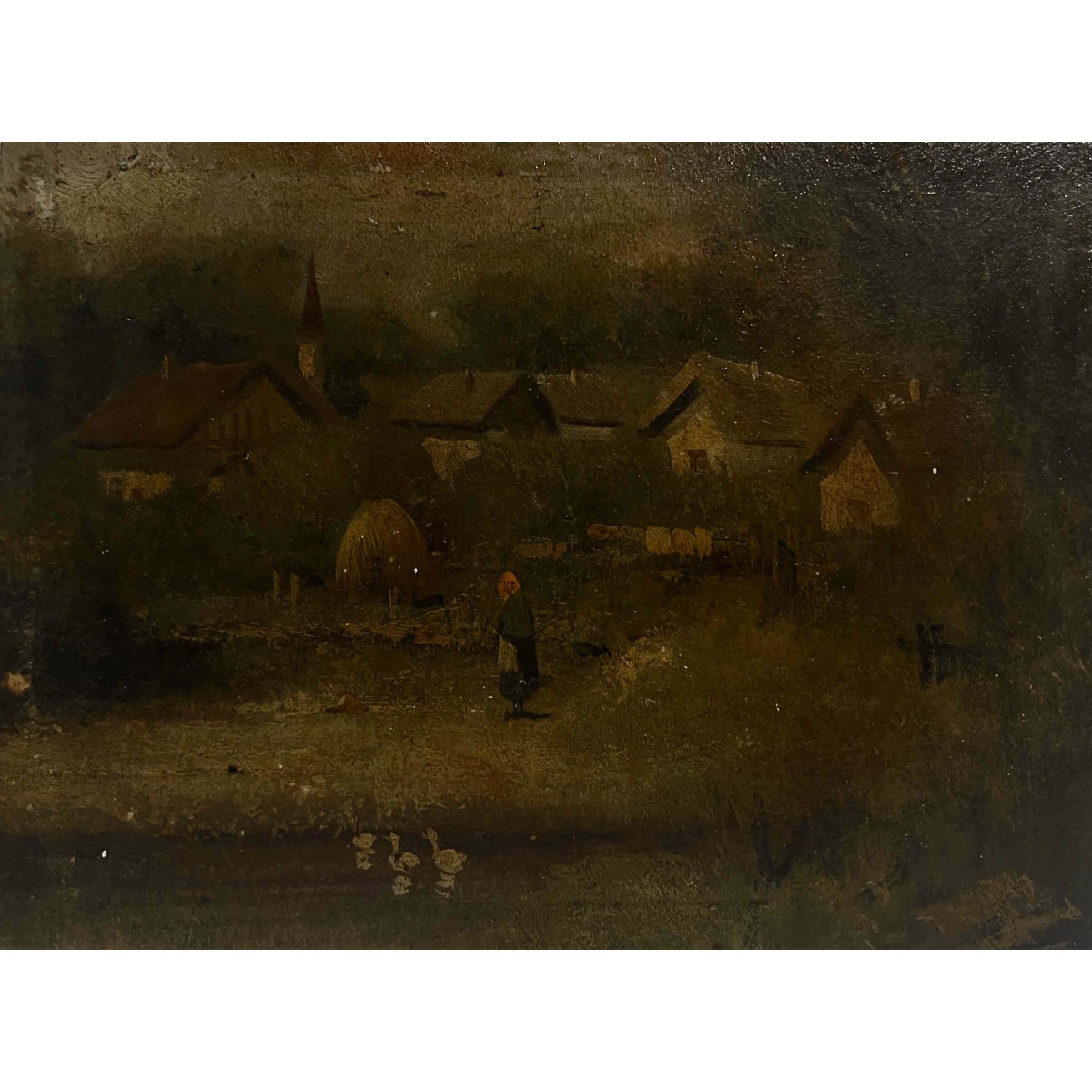 Faluvégen - Ismeretlen festő