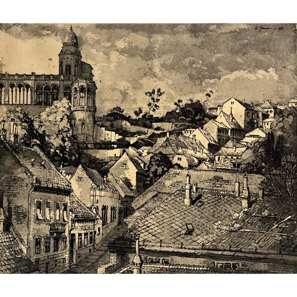 Szentgyörgyvári Gyenes Lajos (1890-1971) Buda Gül Baba utca, 1963