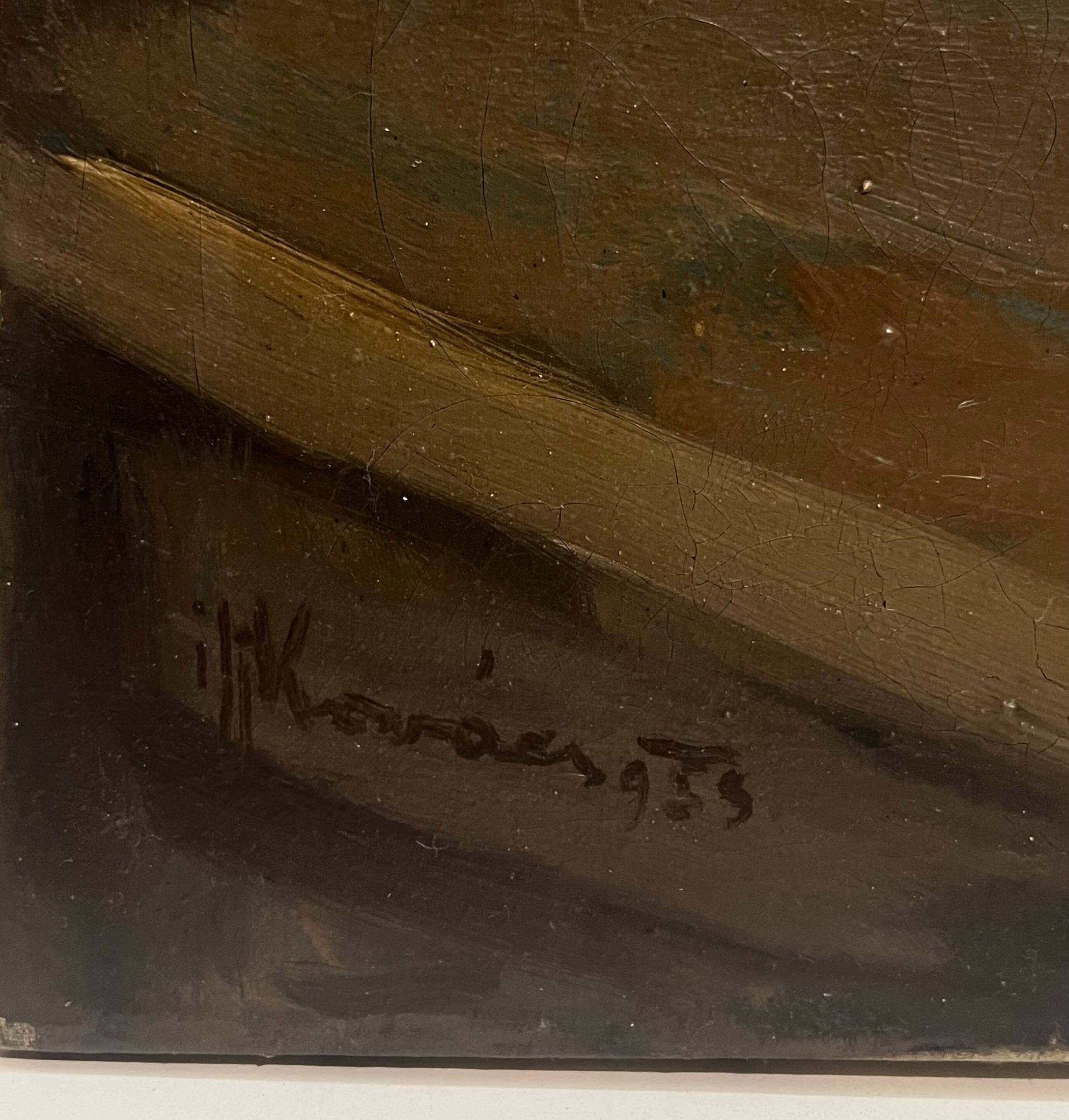 Ifj. Kovács János (1890-1957) Őszi rózsa csendélet, 1953 - Image 3