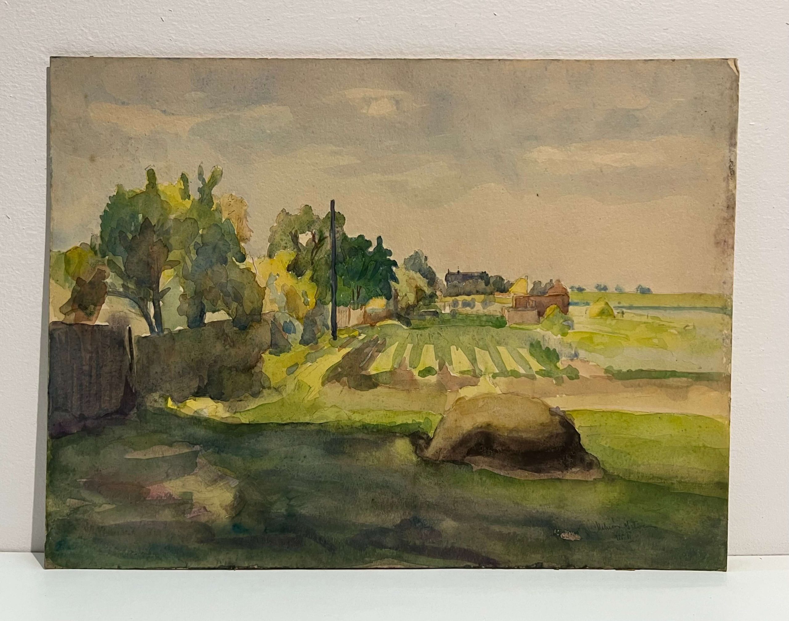 Gy. Molnár István (1933-2010) Látkép a faluhatárból, 1955 - Image 2