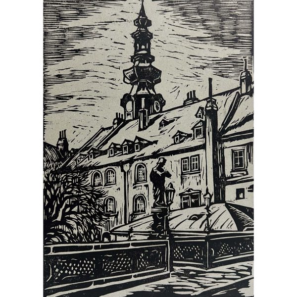 Látkép a templomkertből, 1933 - Beazonosításra váró művész