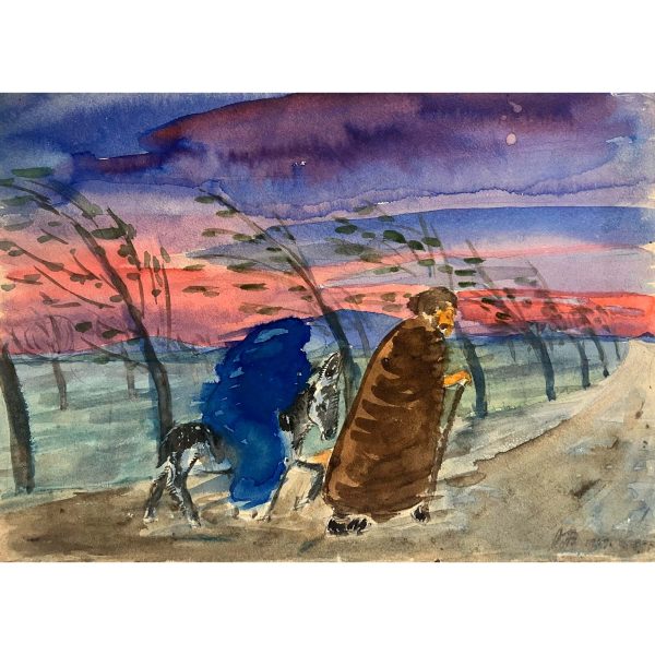 Varga Ferenc (1928-2019) Hazaúton a viharban, 1969