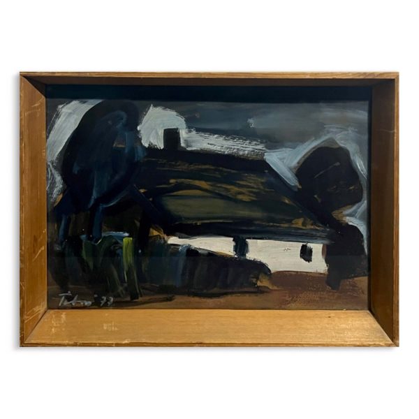 Tábori József (1928-2001) Parasztház a fák árnyékában, 1977