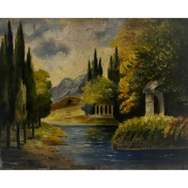 Őszi tópart - Ismeretlen festő