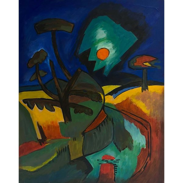 Székely Endre (1917-2014) Hommage an Schmidt-Rottluff "Aufgehender Mond (1920)", 2003