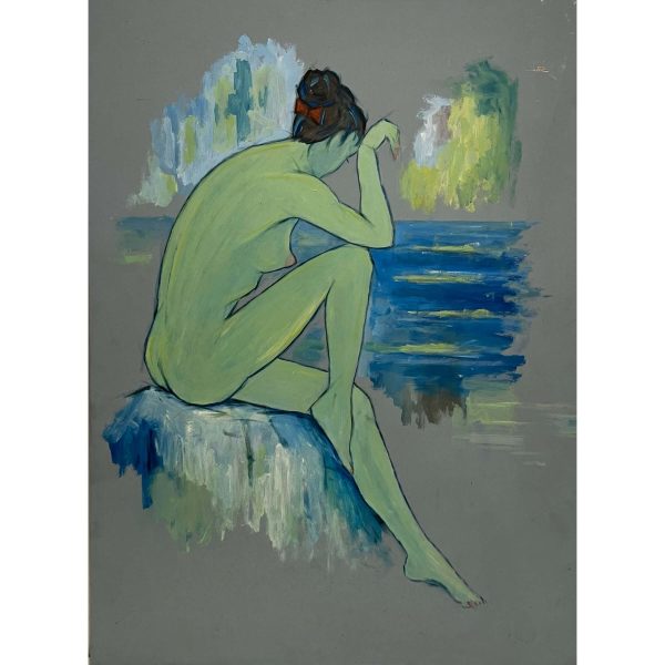 Székely Endre (1917-2014) Modell a vízparton
