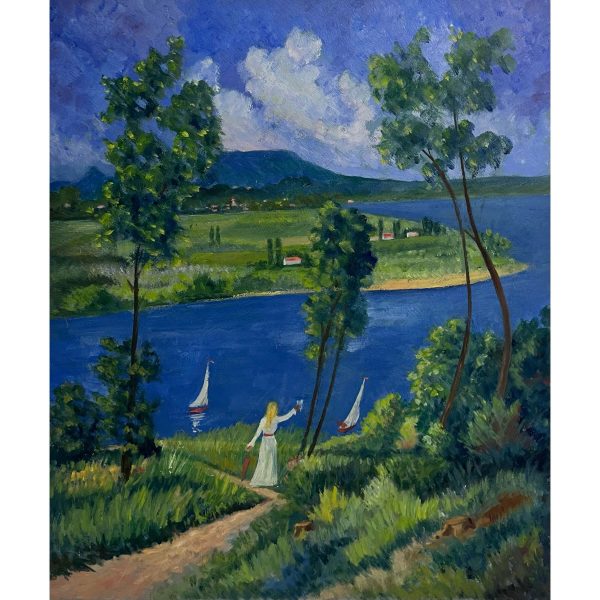Székely Endre (1917-2014) Búcsúzkodás a Balaton partján