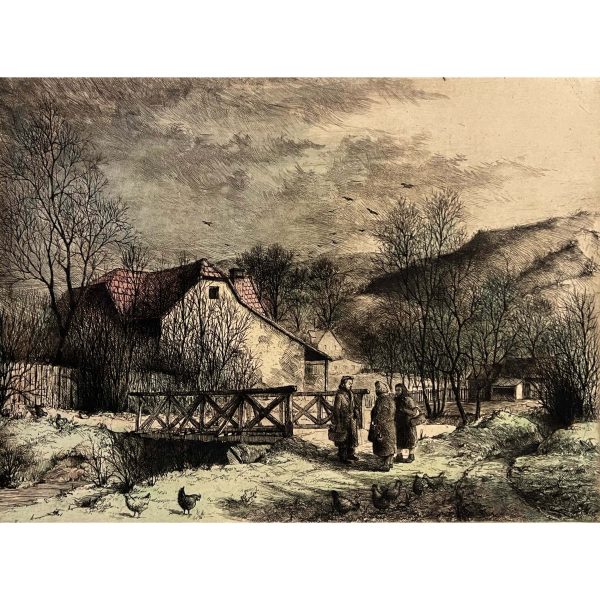 Kovács Jenő József (1884-1961) Tere-fere a hídnál