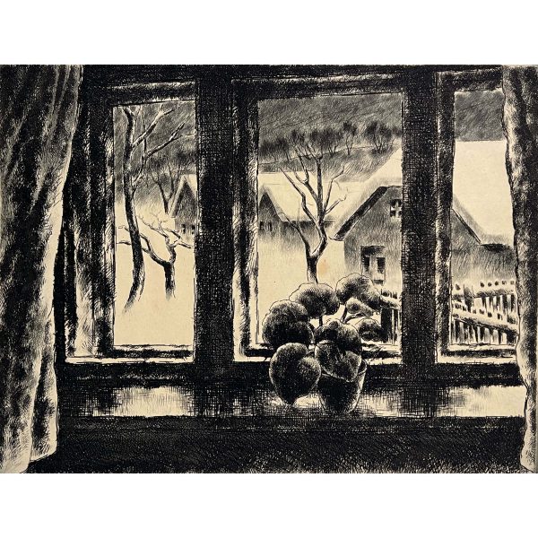 Kórusz József (1927-2010) Ablak a téli tájra