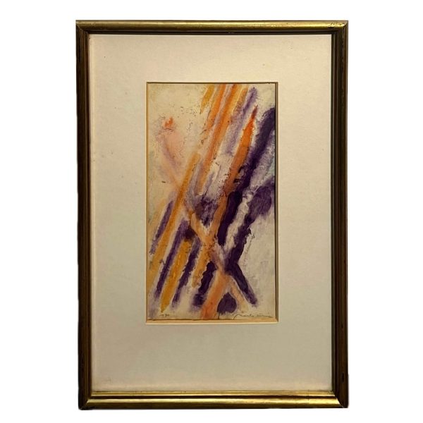 Barta István (1892-1976) Kerítés lilában-narancssárgában, 1970