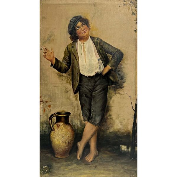 A cigarettázó ifjú - Ismeretlen festő
