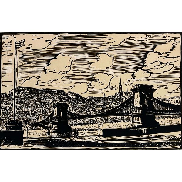 Varga Nándor Lajos (1895-1978) Lánchíd, 1965