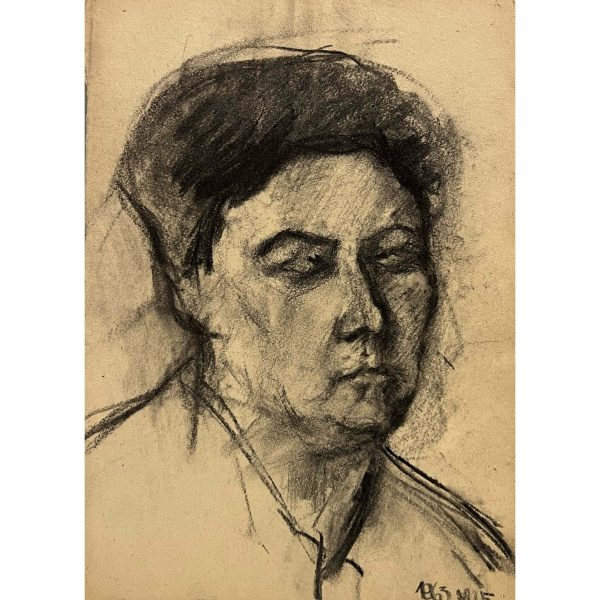 Bihari Gábor (?-?) Sötét hajú nő, 1963