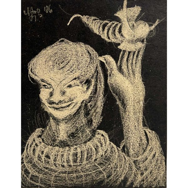 Feltartott kéz, 1986 - Beazonosításra váró művész