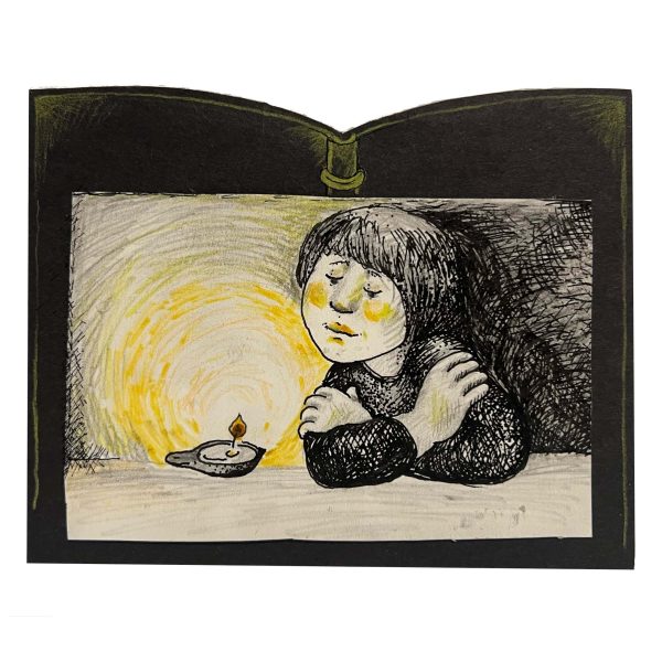 Koltai Éva (1948- ) Kislány gyertyafényben