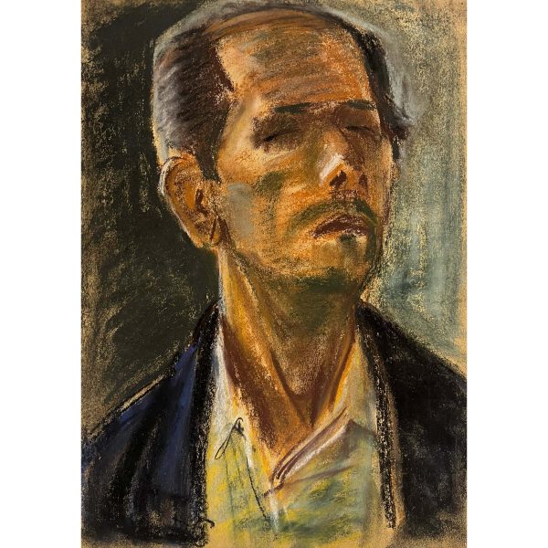 Varga Ferenc (1928-2019) Önarckép, 1976 / Hölgy a villamoson, 2015