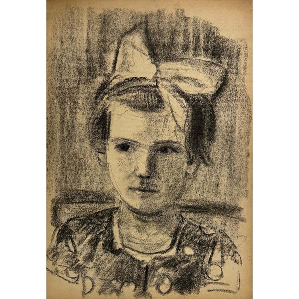 Varga Ferenc (1928-2019) Masnis kislány / Virágzó rózsacsokor, 2009