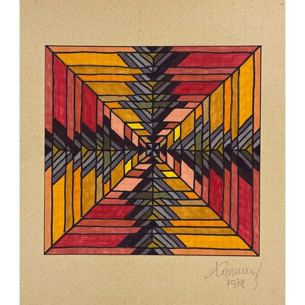 Koppány Frigyes (?-?) Kockába rejtett motívumok VII., 1978