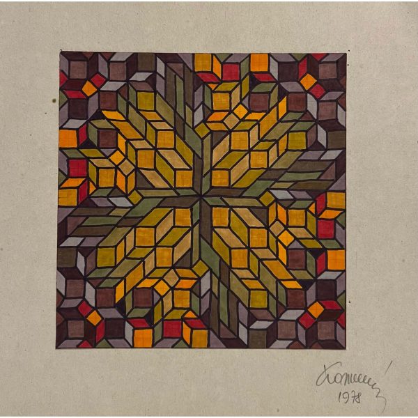 Koppány Frigyes (?-?) Kockába rejtett motívumok VIII., 1978
