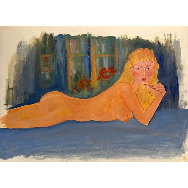 Székely Endre (1917-2014) A heverésző szőke modell