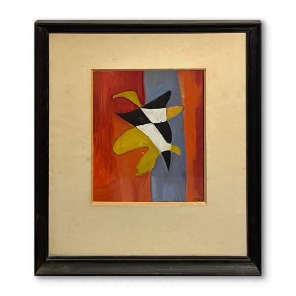 Barta István (1892-1976) Motívum a vörös függöny előtt, 1962