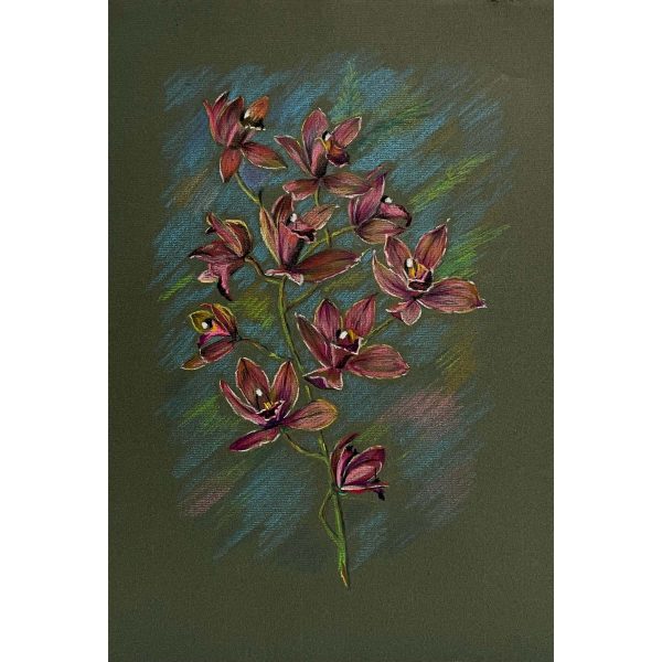 Székely Endre (1917-2014) Lila orchidea