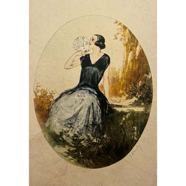 Jean Hardy (1880-1950) Hölgy galambbal
