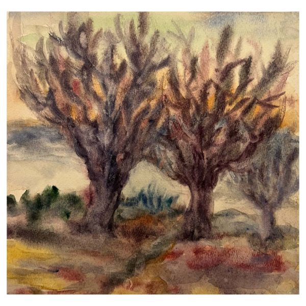 Lombjukat vesztett fák - Ismeretlen festő