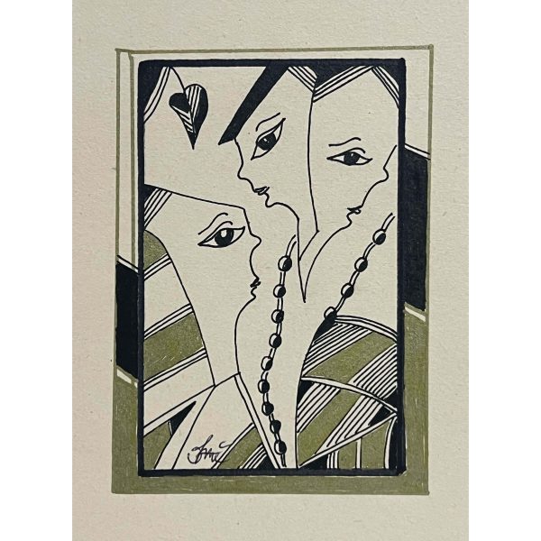 Szász Károly István (1909-1979) Arcok sorozat X.