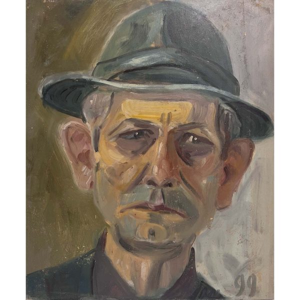 Varga Ferenc (1928-2019) Önarckép V., 1999