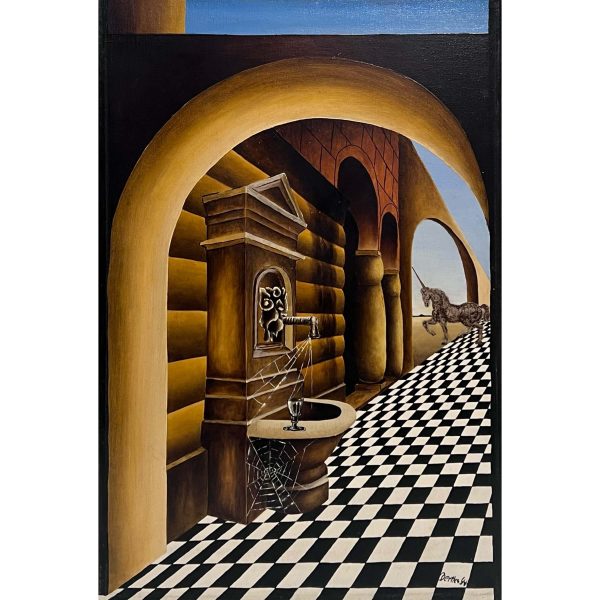 Bertics Gy. jelzéssel - Behálózott falikút és az unikornis