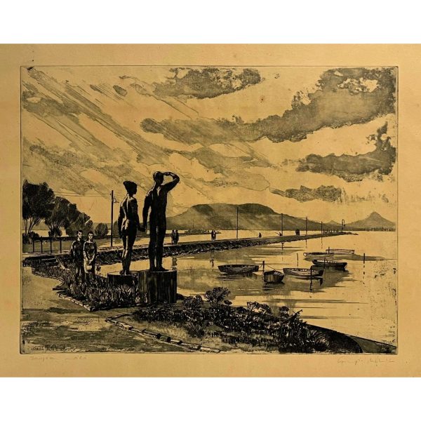 Csurgói Máté Lajos (1931-2001) Fonyódi móló, 1967