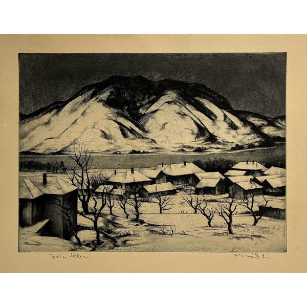 Novák Lajos (1927-1989) Falu télen