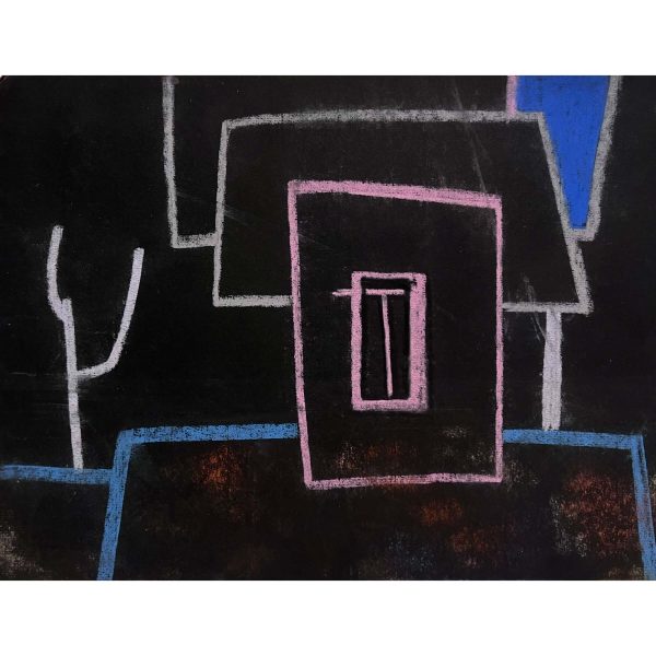 Jozefka Antal (1935- ) Ház kubista stílusban / Absztrakt sárgában