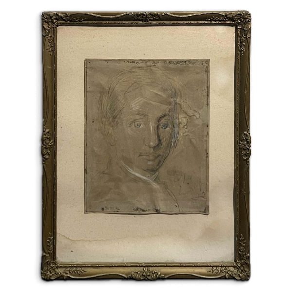 Kék szemű férfi - Beazonosításra váró művész