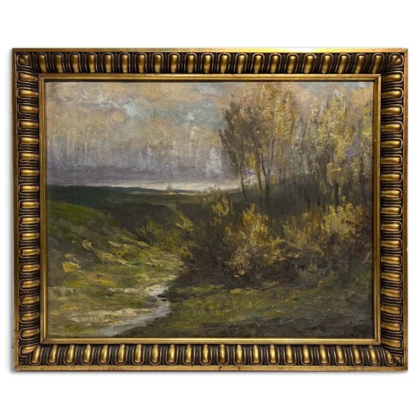 Moldvai Krajna János (1875-1945) Erdőszél ősszel, 1908