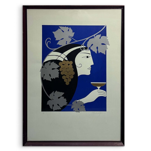 Borozás II., 1990 - Beazonosításra váró művész