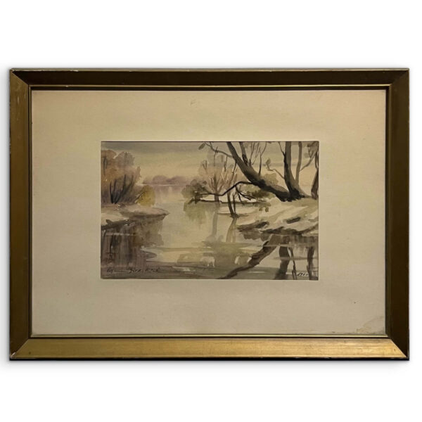 Folyópart, 1960 - Beazonosításra váró művész