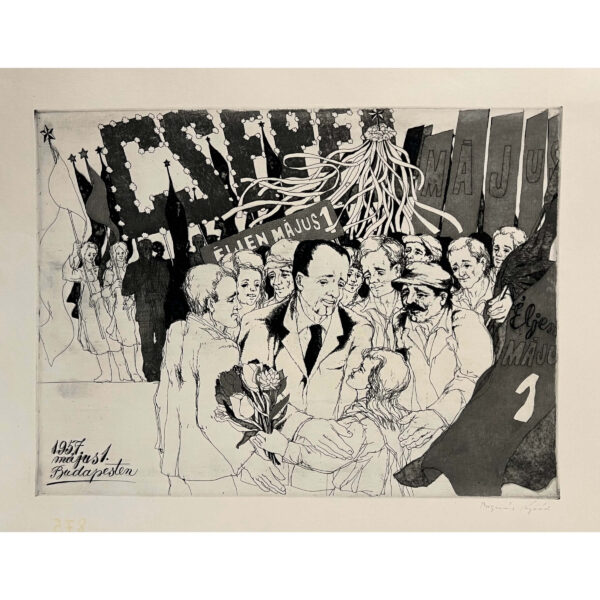 Bognár Árpád (1931-2004) 1957. május 1. Budapesten /Éljen május elseje/, 1957