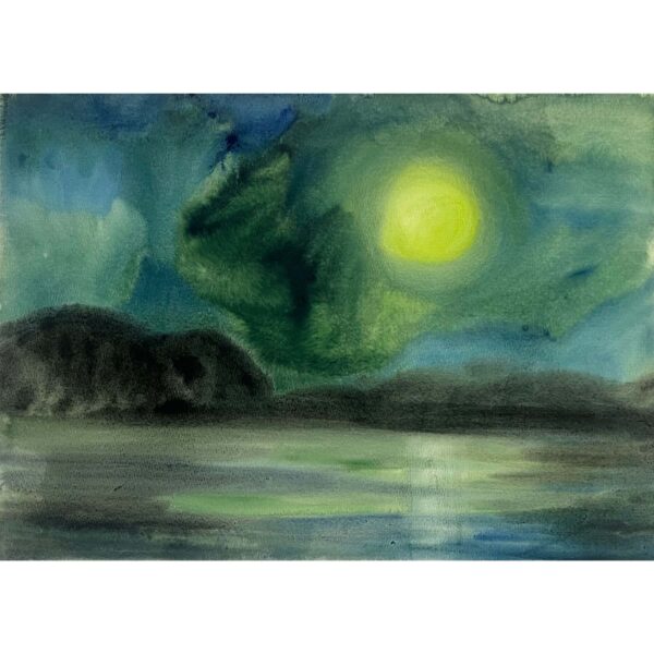 Jozefka Antal (1935- ) Vízpart holdfényben
