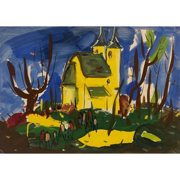 Jozefka Antal (1935- ) Emberek a templomkertben