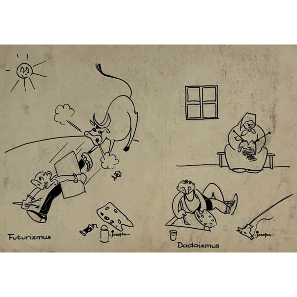 Jozefka Antal (1935- ) Karikatúra I.