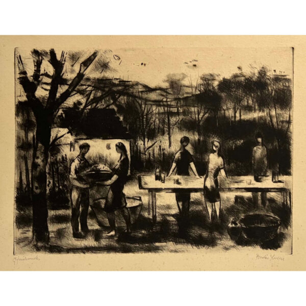 Bordás Ferenc (1911-1982) Gyümölcsszedés